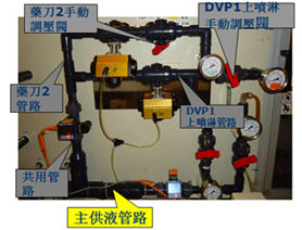 Machine knife and spray pipe renovation